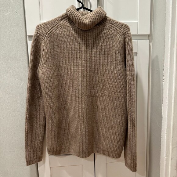 Jenni Kayne Cashmere Turtleneck in Undyed Stone - XS - Picture 2 of 5